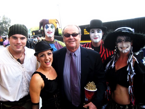 Jack Nicholson backstage at MTV Music Awards